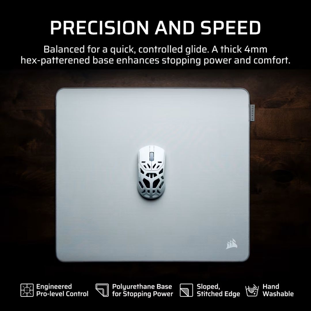 Corsair MM PRO Control Medium Esports-Tuned Cloth Egérpad Grey