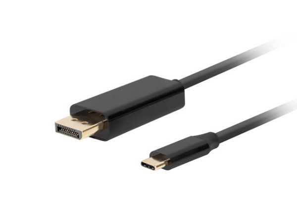 Lanberg DisplayPort to USB Type-C 4K cable 1,8m Black