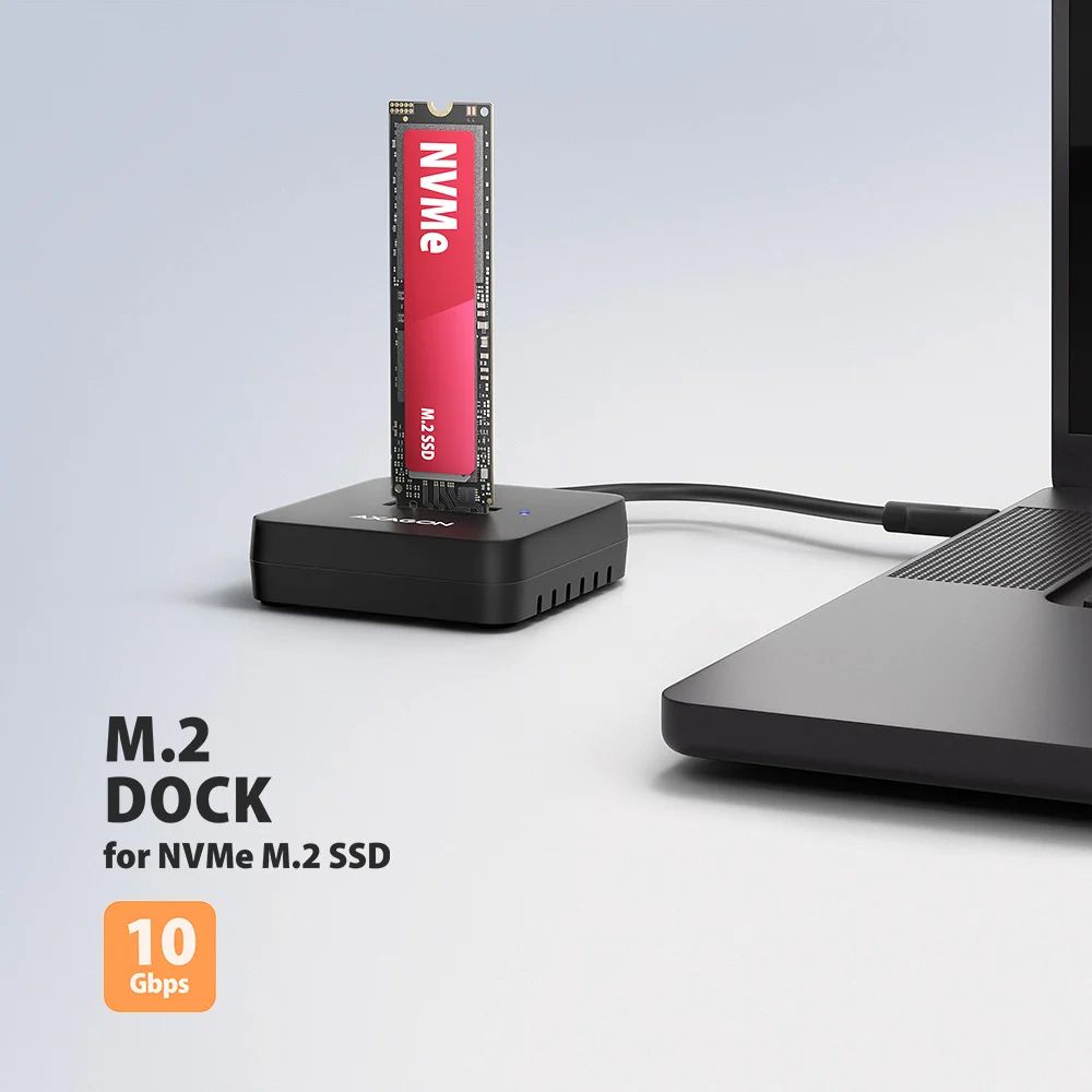 AXAGON ADSA-M2C11L USB-C 10Gbps docking station for M.2 NVMe SSD