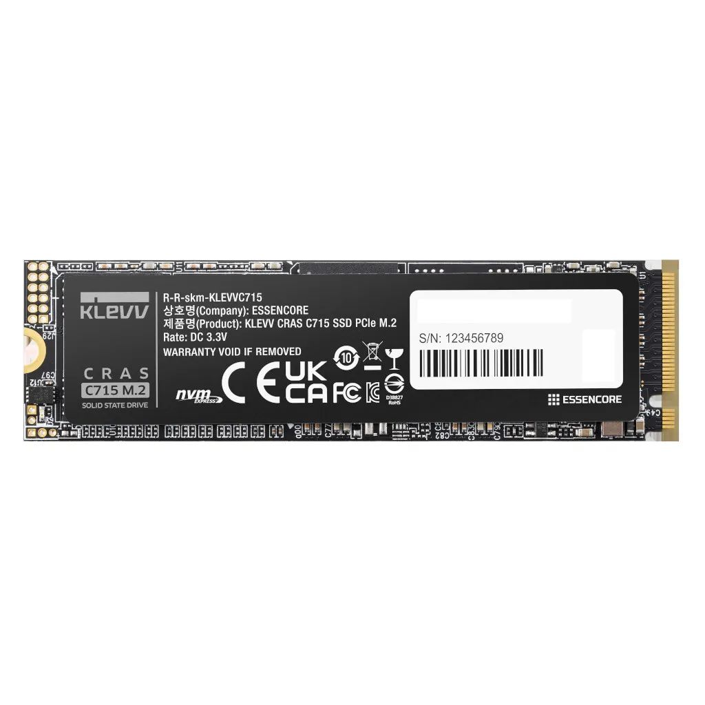 Klevv 512GB M.2 2280 NVMe CRAS C715 K512GM2SP0-C7T