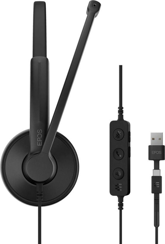 Sennheiser / EPOS Impact 100 Microsoft Teams Stereo USB-C/A Headset Black
