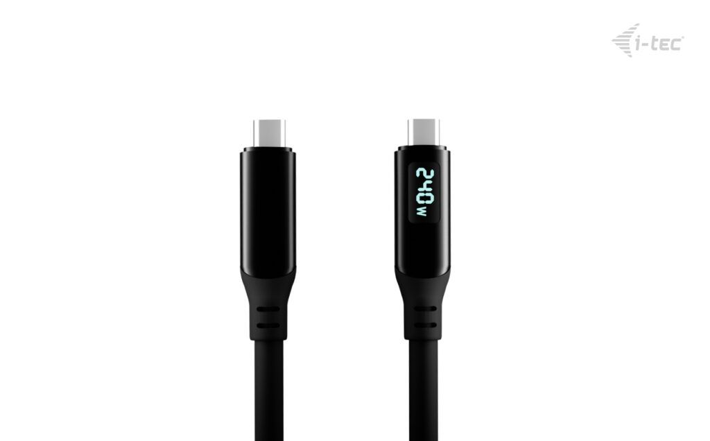 I-TEC Thunderbolt 4/USB4 Class Pro Cable 240W with LCD