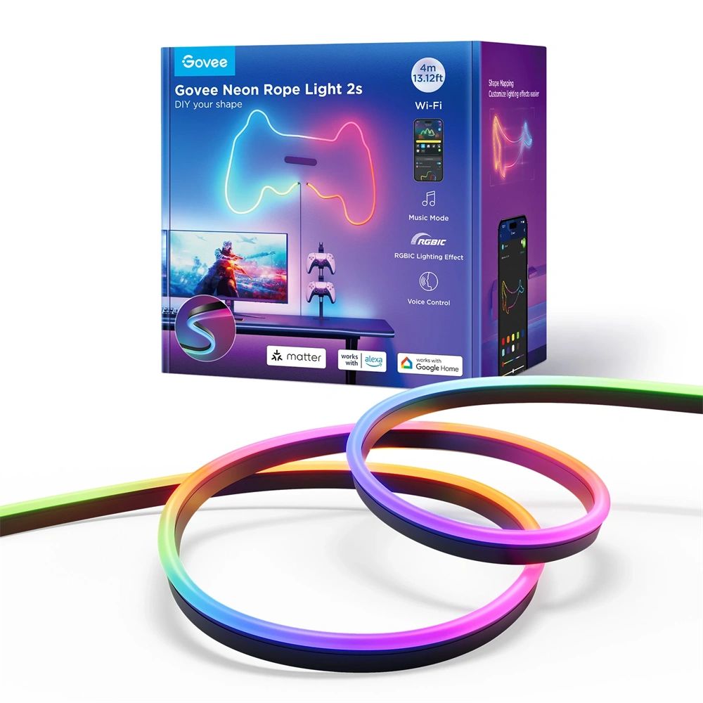 Govee RGBIC Neon Rope Light 2 4m