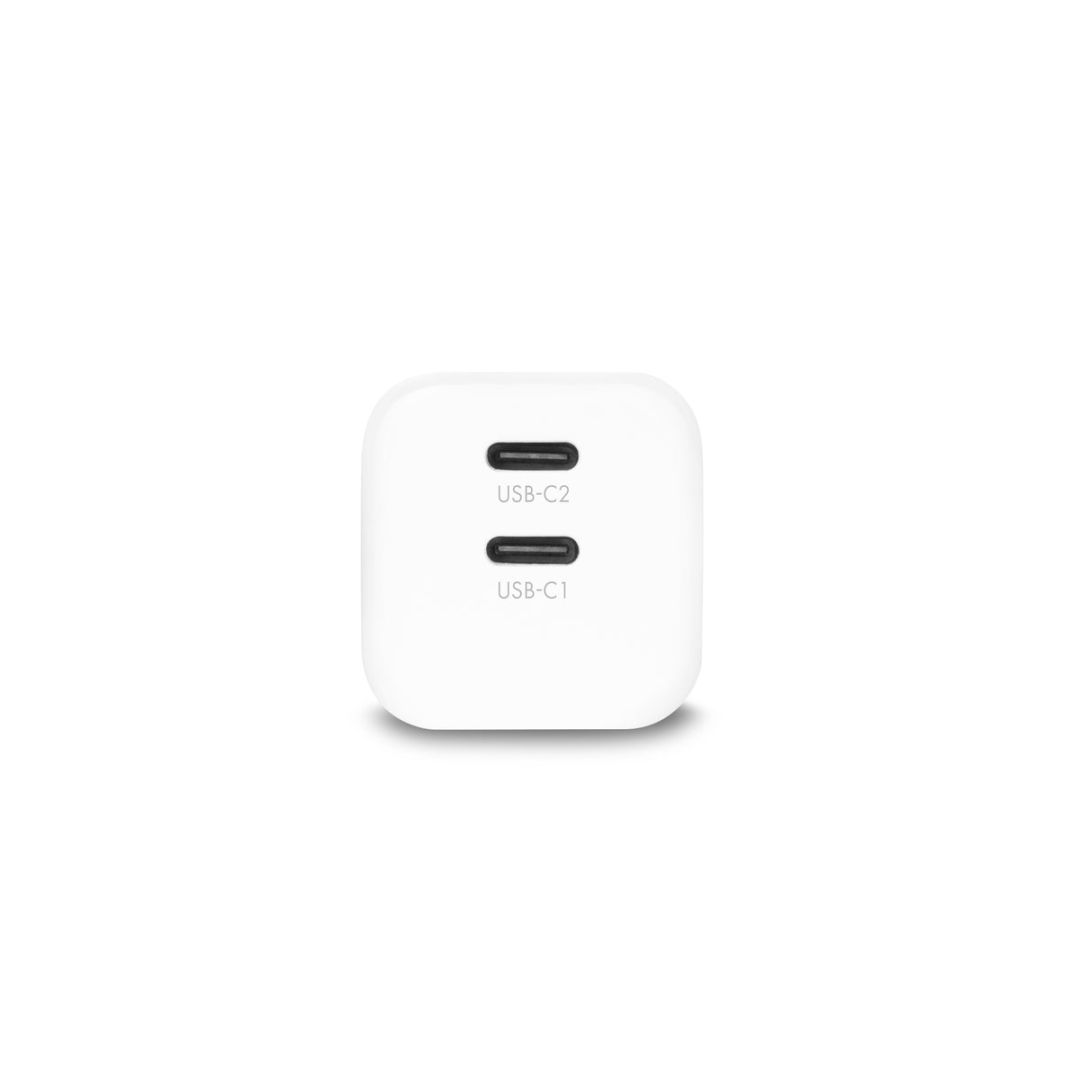 Dicota 2-port GaN Wall Charger (65W) White