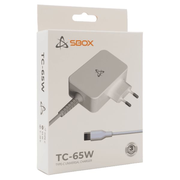 SBOX TC-65W 20V / 3,25A 65W Type-C univerzális hálózati notebook töltő