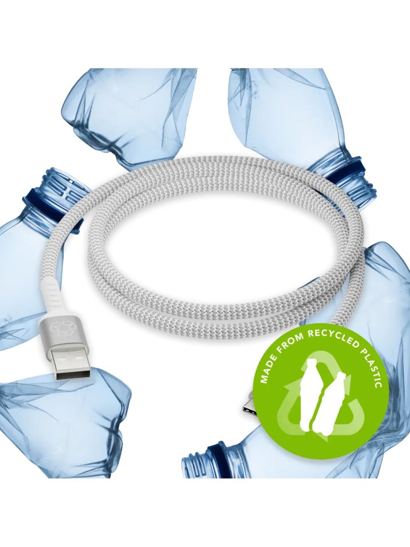 dbramante1928 re-charge Pro USB-A to USB-C Braided Cable 1,2m White