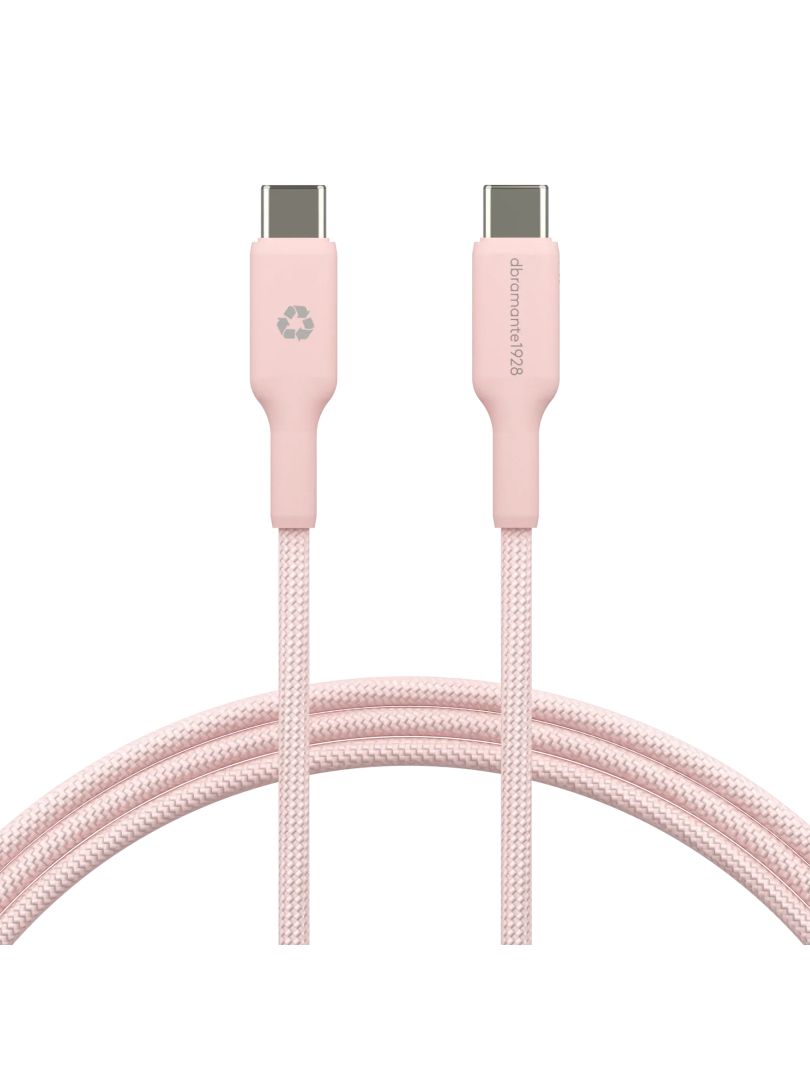 dbramante1928 re-charge USB-C to USB-C 60W PD cable 1,5m Pink