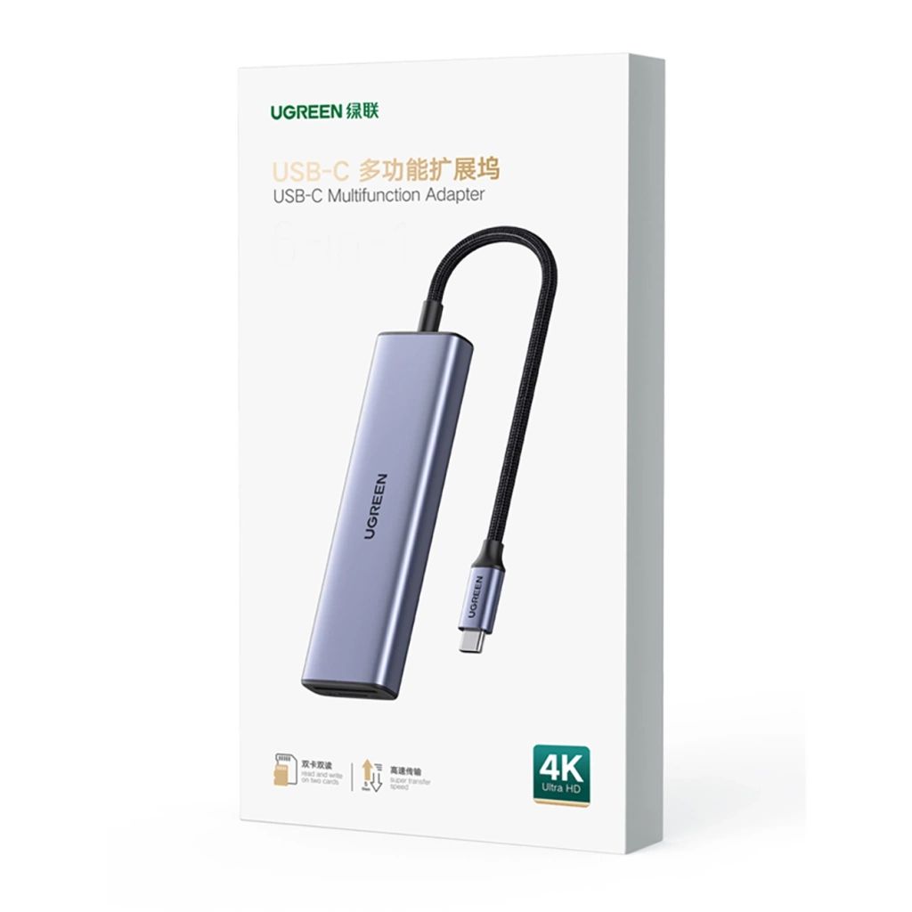 UGREEN CM511 20956A Interface Hub USB Type-C Silver