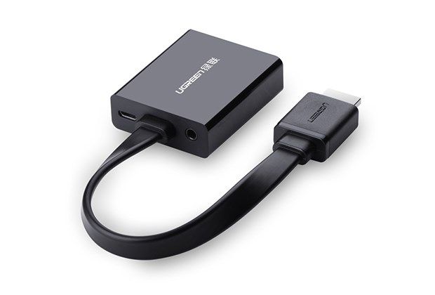 UGREEN 40248 VGA (D-Sub) to HDMI adapter cable Black