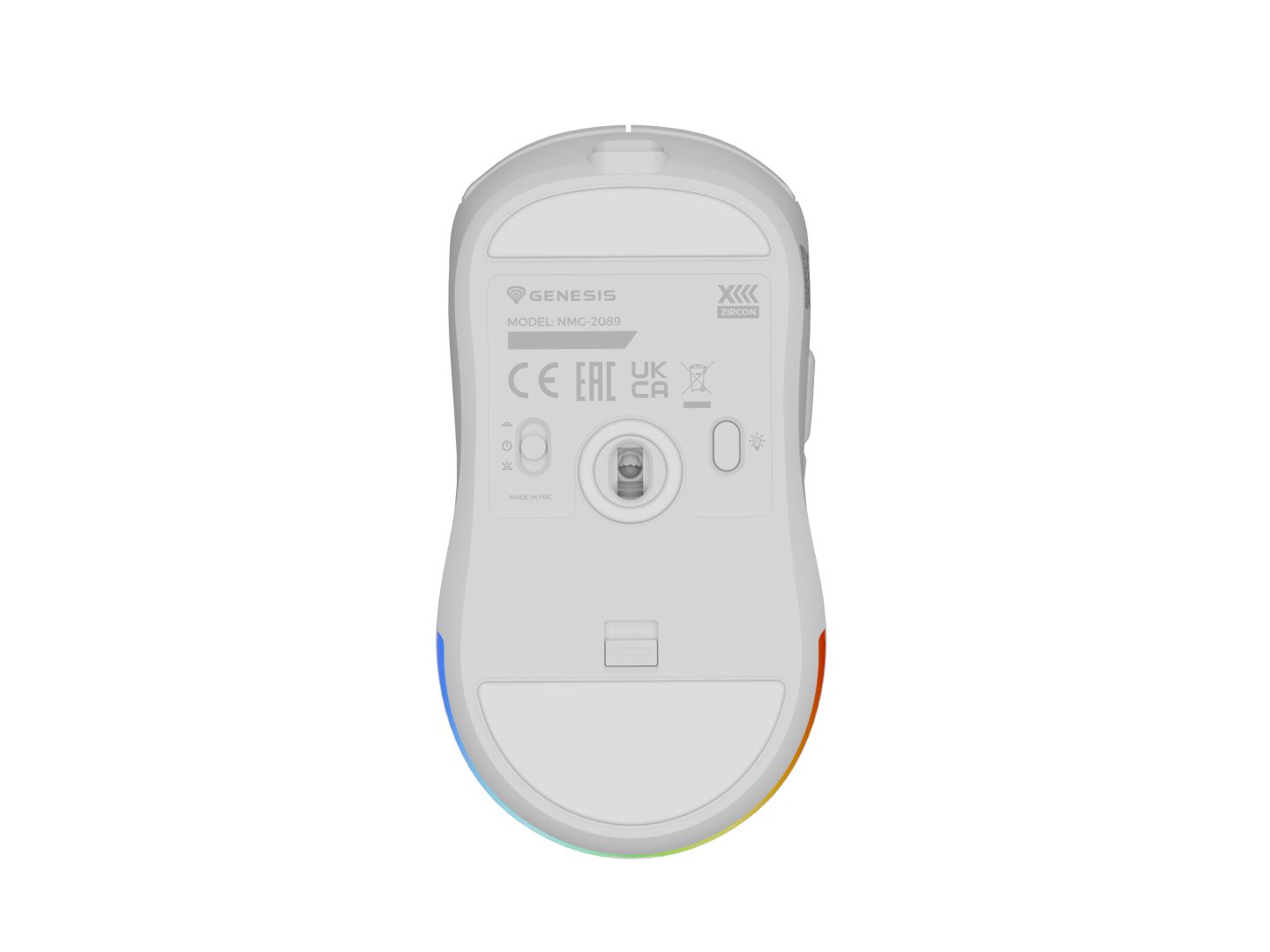 Genesis Zircon XIII Wireless RGB Gaming Mouse White