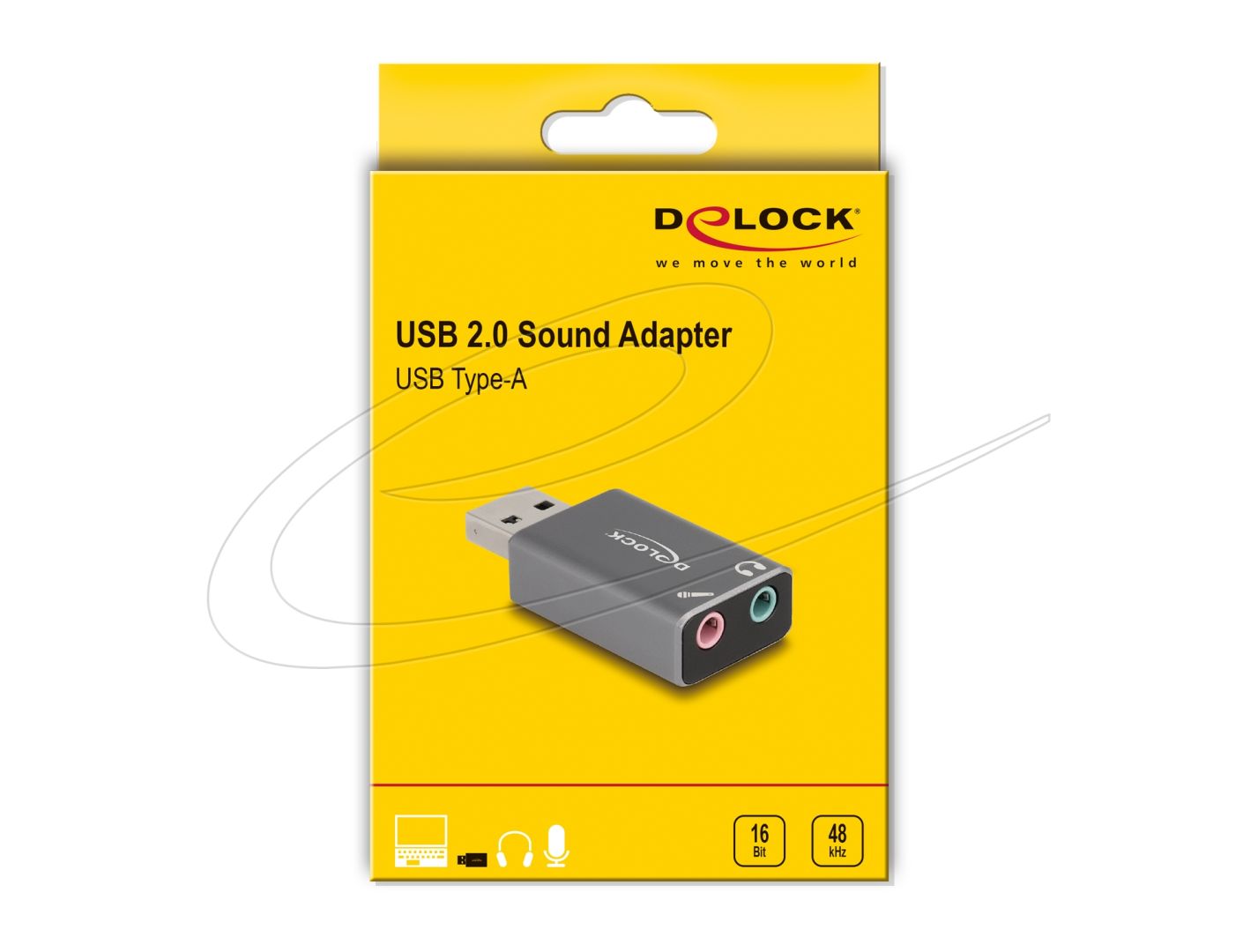 DeLock External Plug & Play 2.0 USB Hangkártya