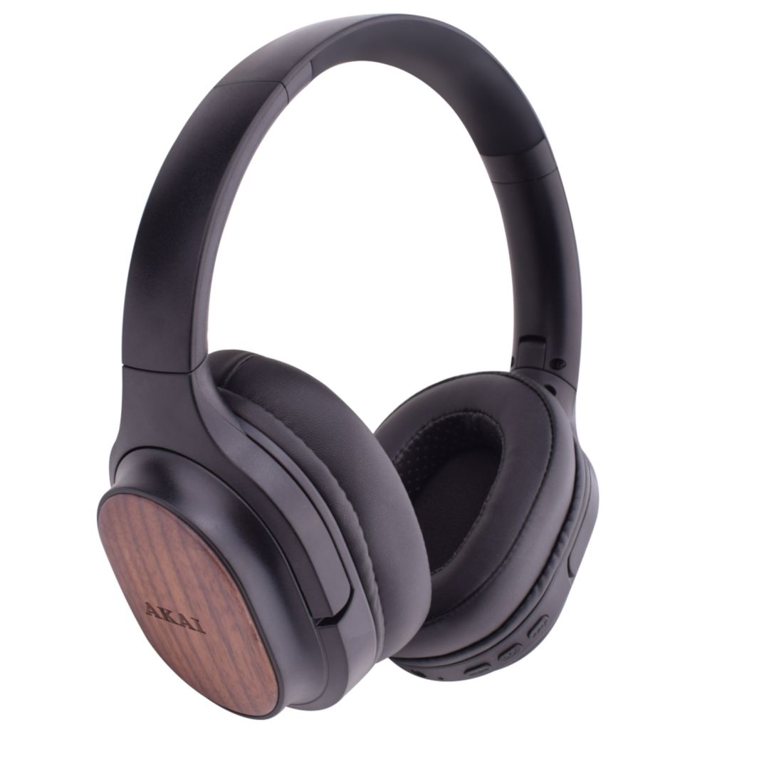 Akai Bamboo ANC Bluetooth Headset Black