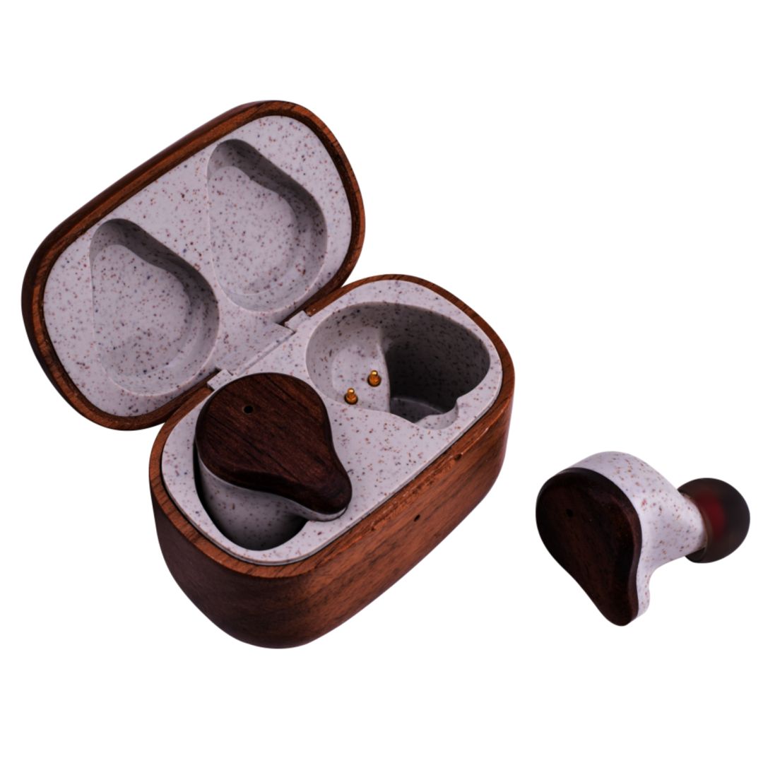 Akai Bamboo Bluetooth Headset Wood