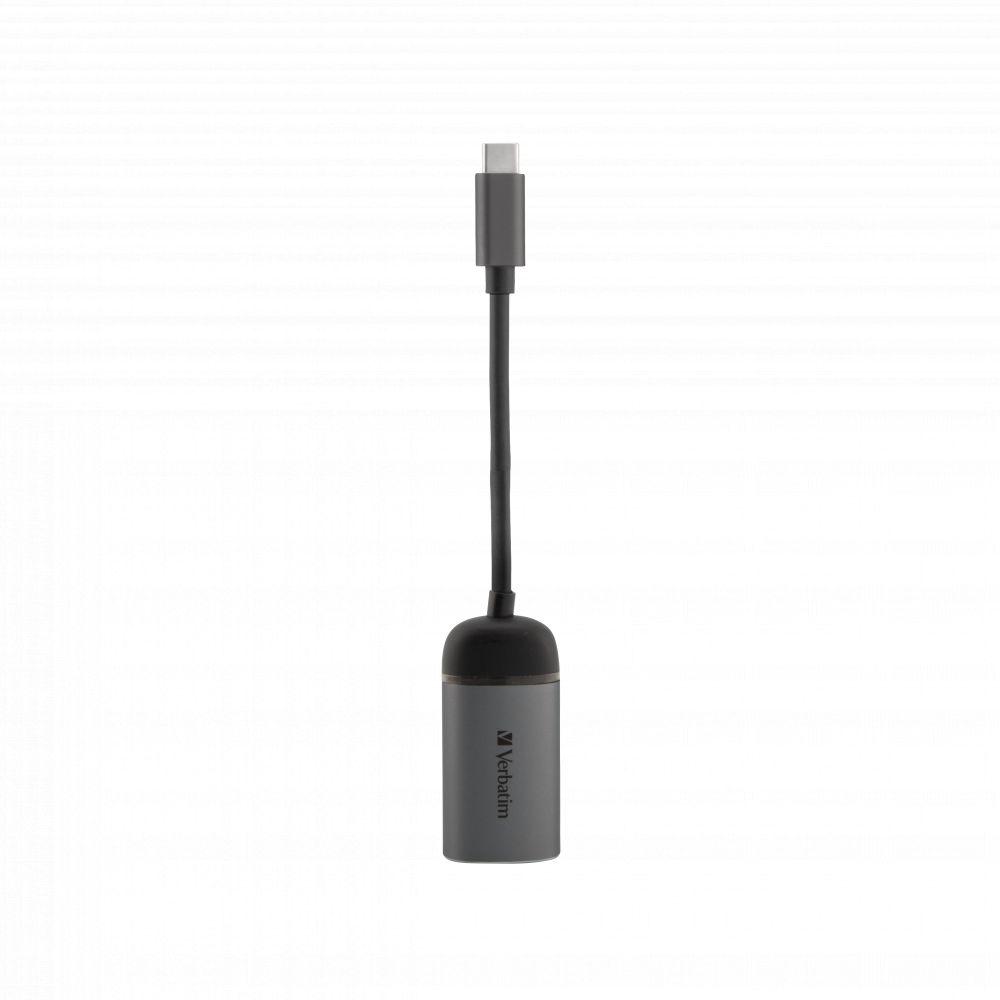 Verbatim USB-C to Gigabit Ethernet Adapter Aluminium/Black