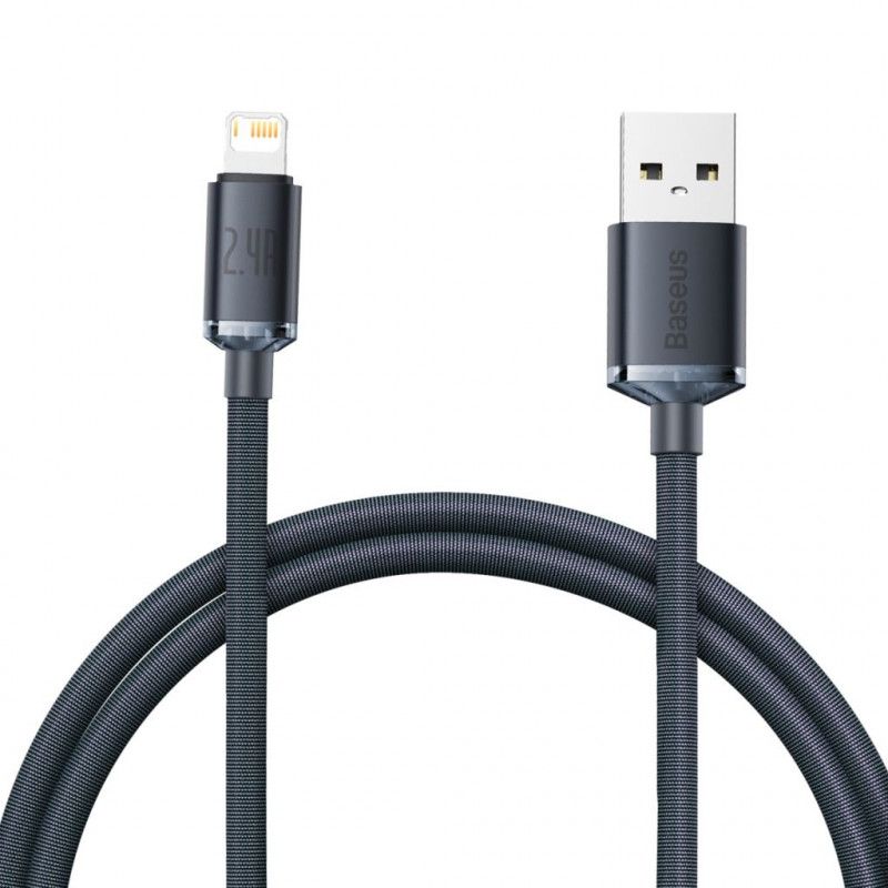 Baseus Crystal Shine USB-A Lightning Cable 1,2m Black