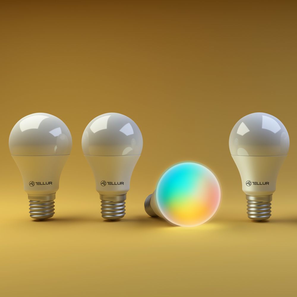 Tellur WiFi Bulb E27 10W White/RGB Dimmable