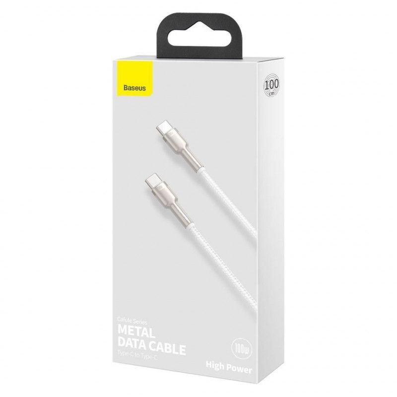 Baseus Cafule USB-C - USB-C Cable 100W 1m White