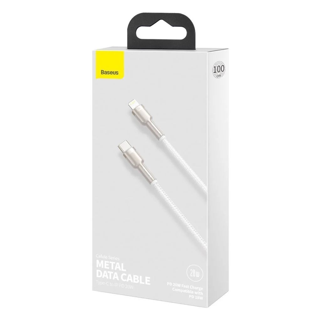 Baseus Cafule USB-C - Lightning Cable 20W 1m White