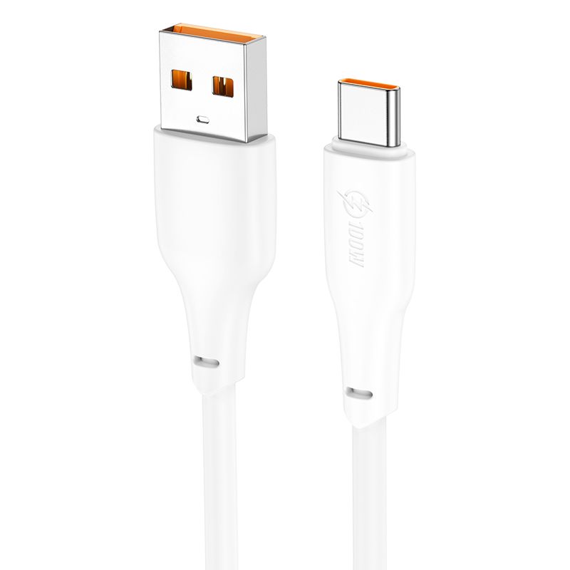 Hoco X96 Force 100W charger data cable USB-A to Type-C 1m White