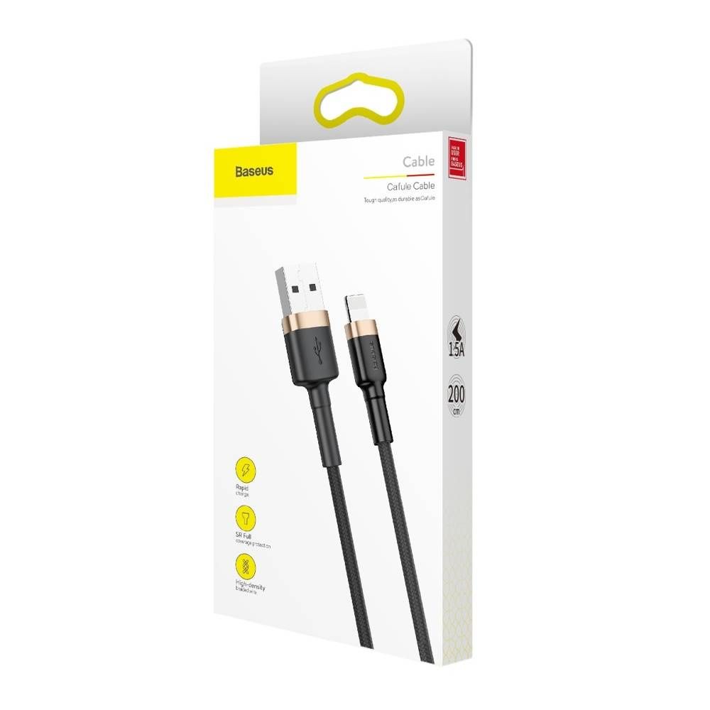 Baseus Cafule Lightning Cable 1,5A 2m Black/Gold