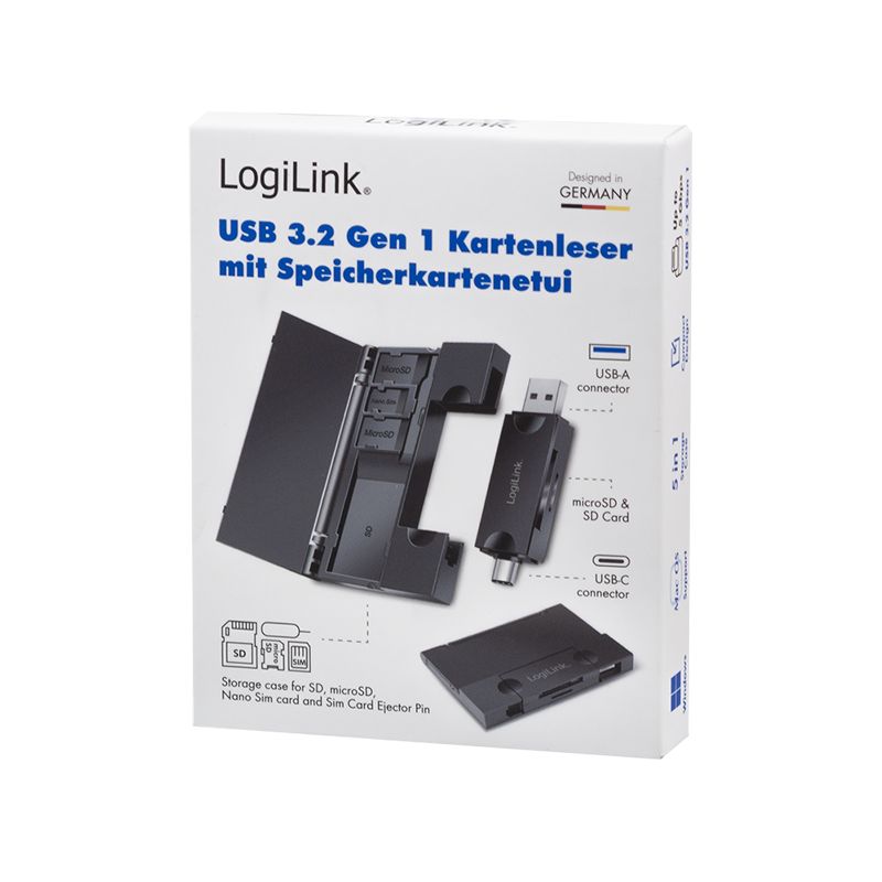Logilink CR0049 USB 3.2 Gen1 Card Reader Black