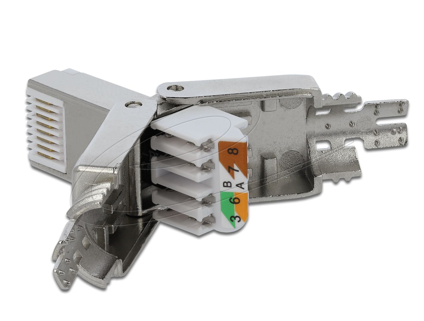 DeLock RJ45 plug Cat.6 STP toolfree
