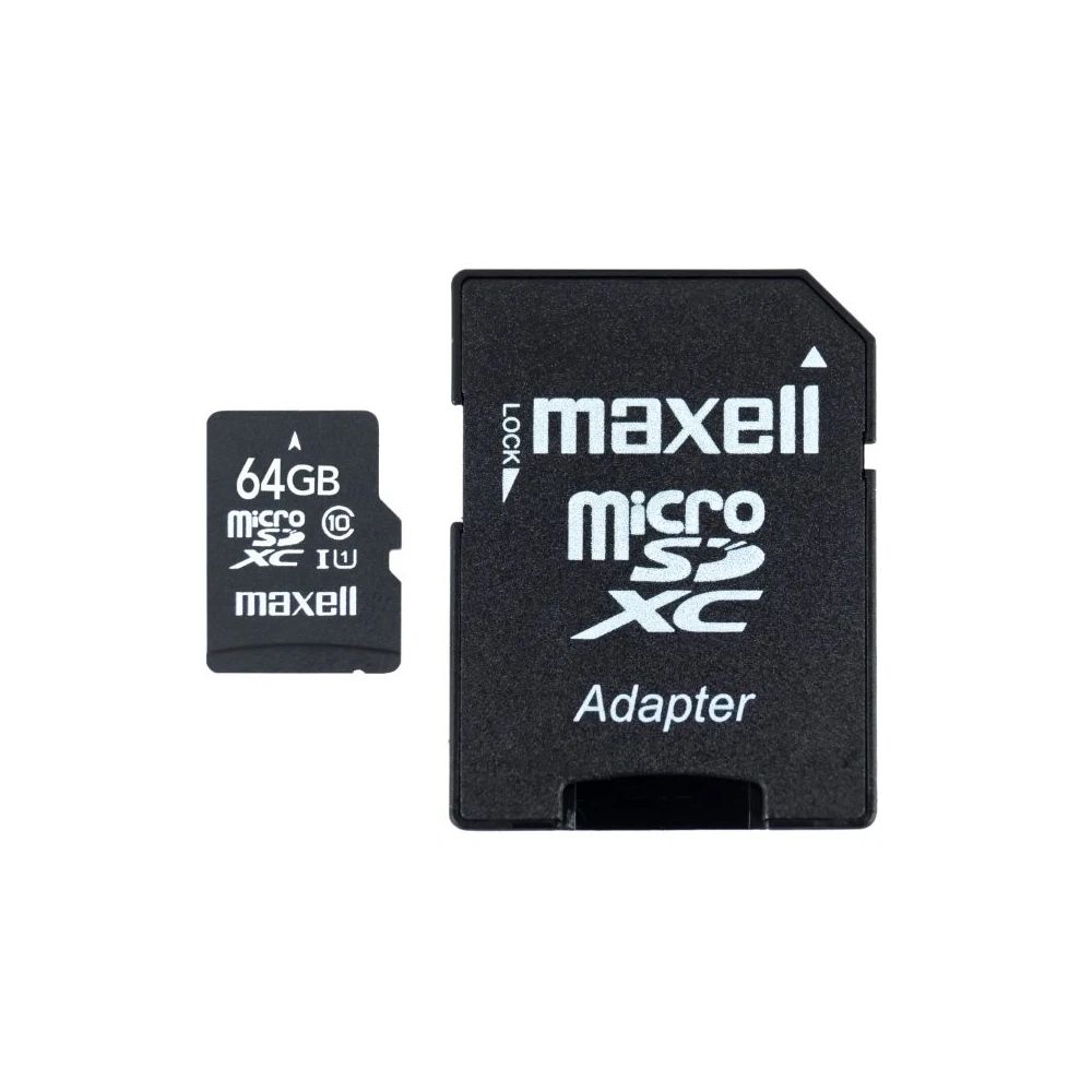 Maxell 64GB microSDXC CL10 + adapterrel