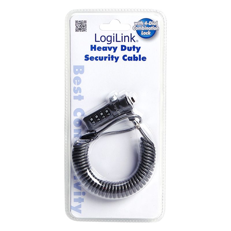 Logilink NBS004 Notebook security lock with combination Black