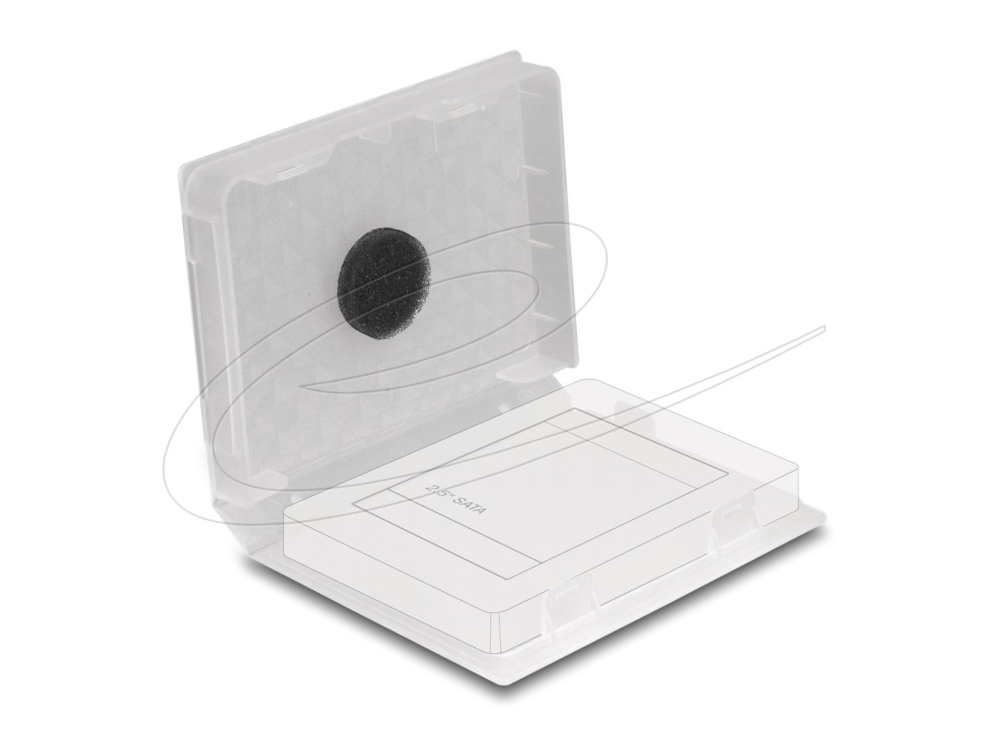 DeLock Protection Box for 2.5″ HDD/SDD Transparent