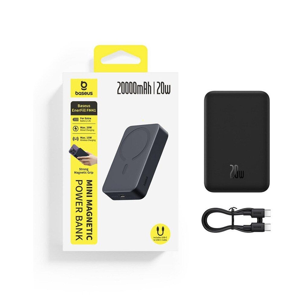 Baseus EnerFill FM41 Magnetic 20000mAh PowerBank Black