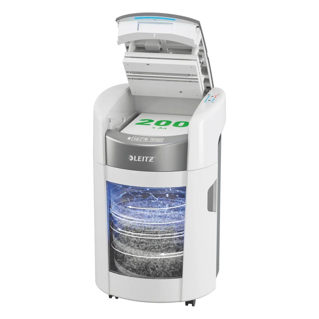 Leitz IQ OptiMax Autofeed Small Office 200 P4 Iratmegsemmisítő White