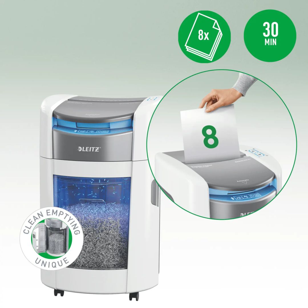 Leitz IQ OptiMax Autofeed Small Office 200 P4 Iratmegsemmisítő White