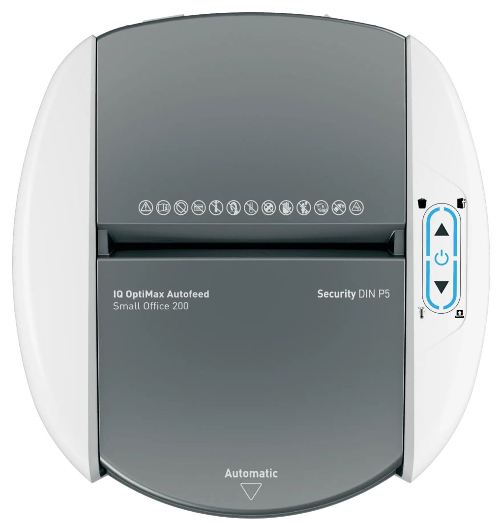 Leitz IQ OptiMax Autofeed Small Office 200 P4 Iratmegsemmisítő White