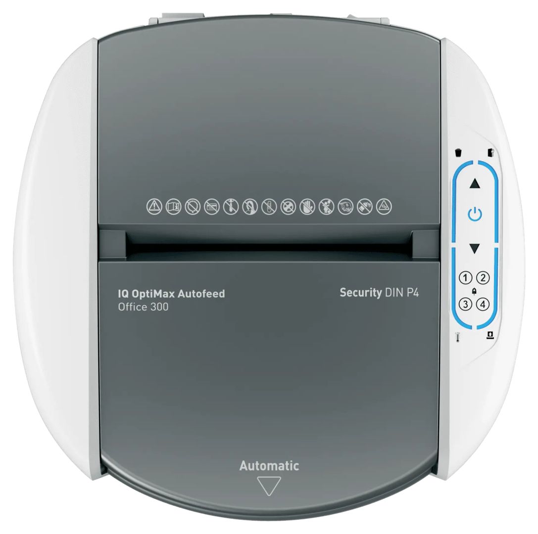 Leitz IQ OptiMax Autofeed Office 300 P4 Iratmegsemmisítő White
