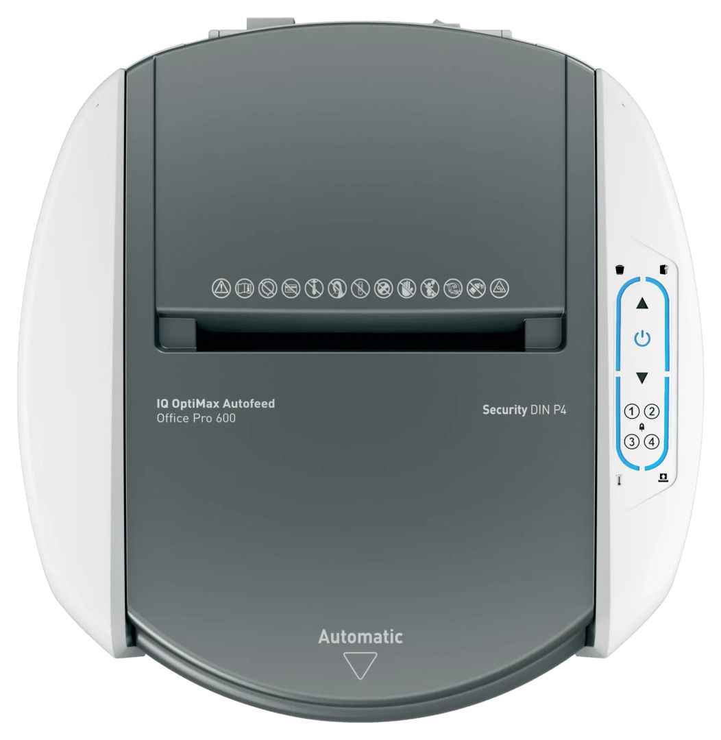 Leitz IQ OptiMax Autofeed Office Pro 600 P4 Iratmegsemmisítő White