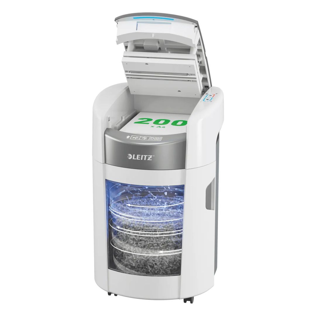 Leitz IQ OptiMax Autofeed Small Office 200 P5 Iratmegsemmisítő White