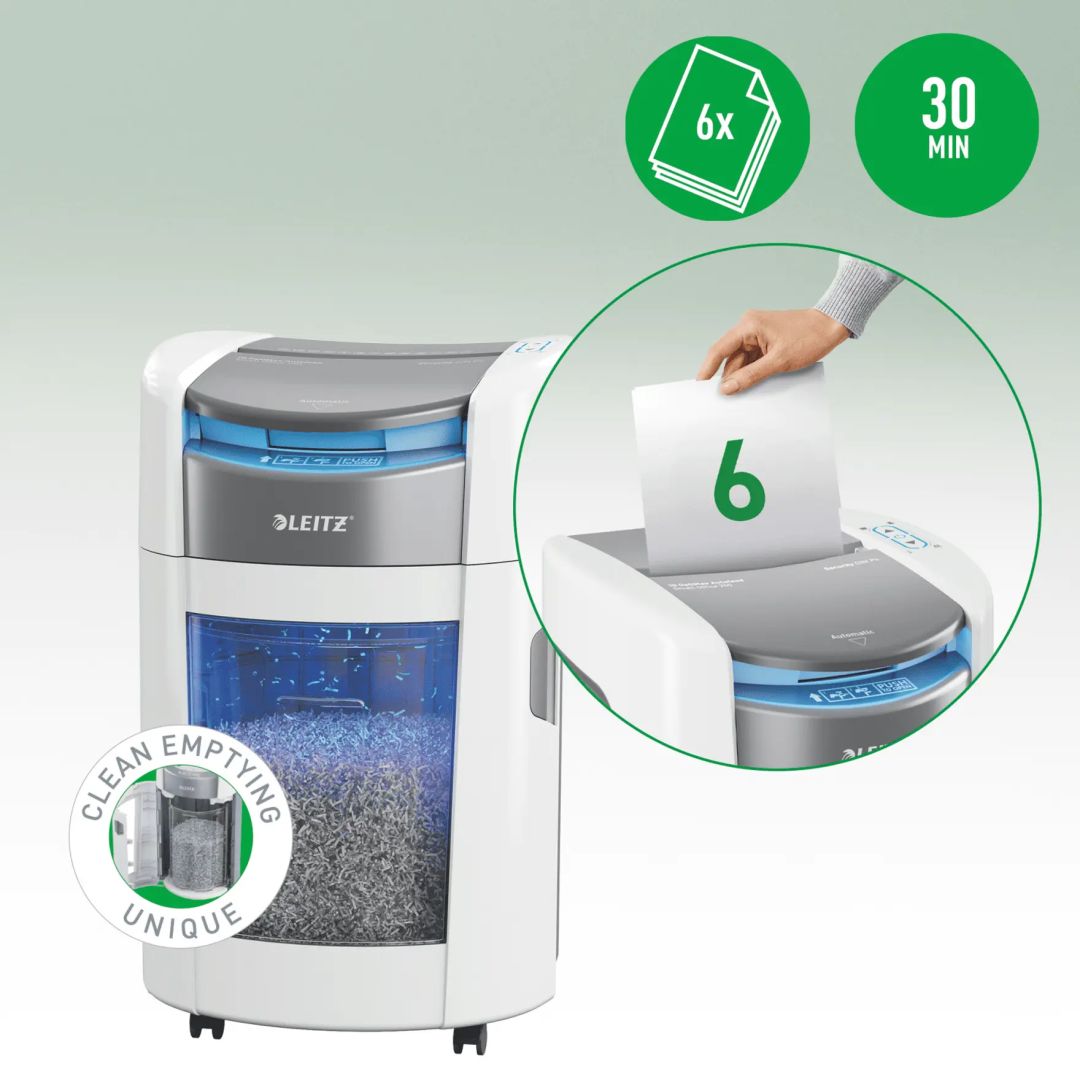 Leitz IQ OptiMax Autofeed Small Office 200 P5 Iratmegsemmisítő White