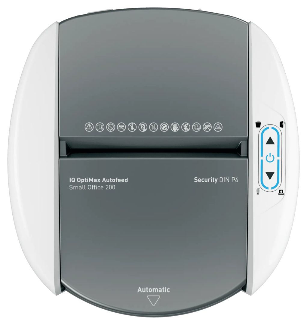 Leitz IQ OptiMax Autofeed Small Office 200 P5 Iratmegsemmisítő White
