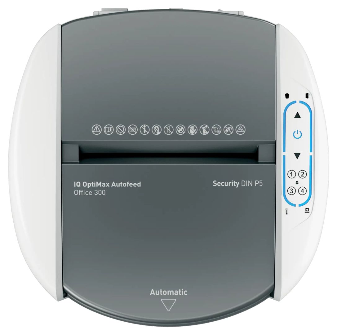 Leitz IQ OptiMax Autofeed Office 300 P5 Iratmegsemmisítő White