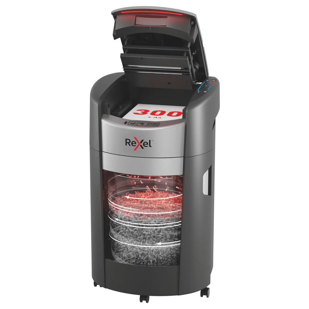 Rexel ShredMax AutoFeed+ 300X P4 Iratmegsemmisítő Black