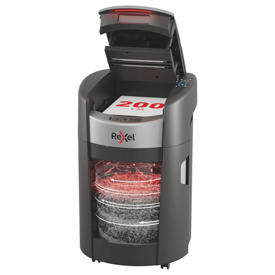 Rexel ShredMax AutoFeed+ 200M P5 Iratmegsemmisítő Black