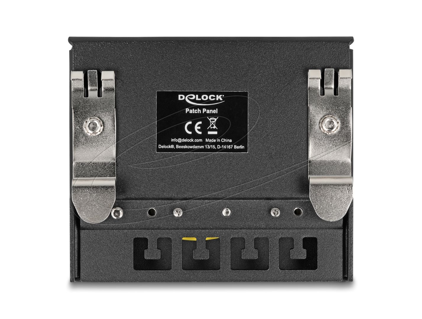 DeLock 4-port Patch Panel Black