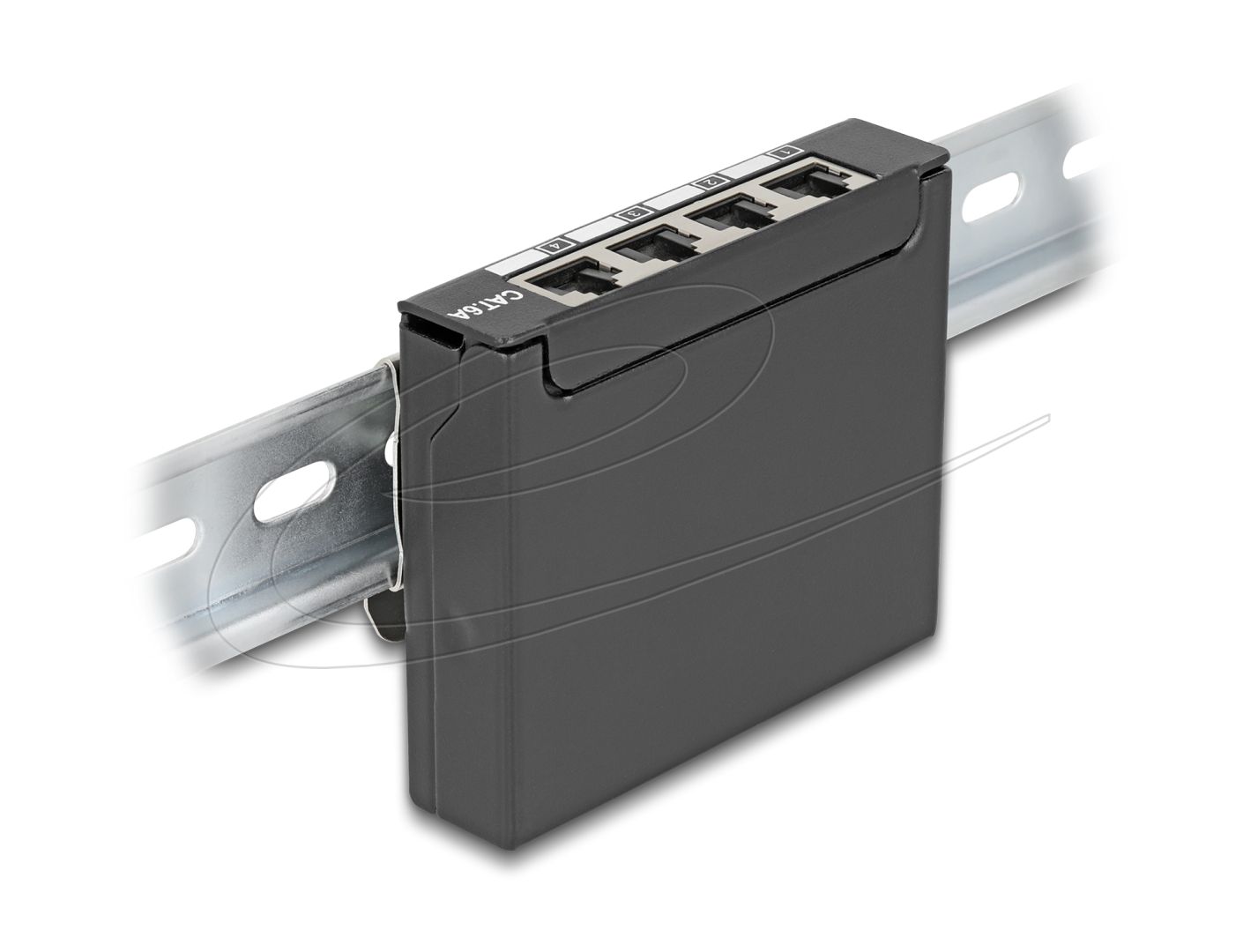 DeLock 4-port Patch Panel Black