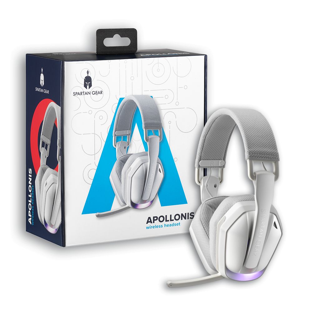 Spartan Gear Apollonis Wireless Bluetooth Gaming Headset White