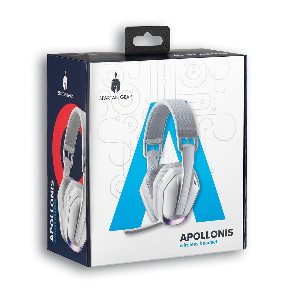 Spartan Gear Apollonis Wireless Bluetooth Gaming Headset White