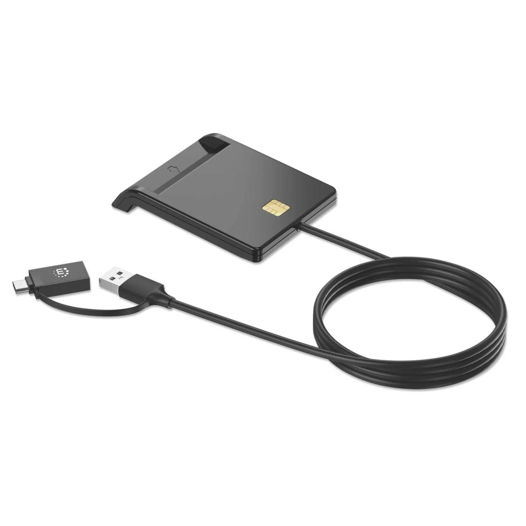 Manhattan Smart Card Reader with USB-C / USB-A Combo
