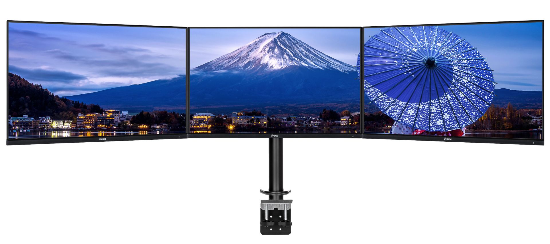 iiyama DS1003C-B1 Simple And Functional Triple Desktop Arm 10