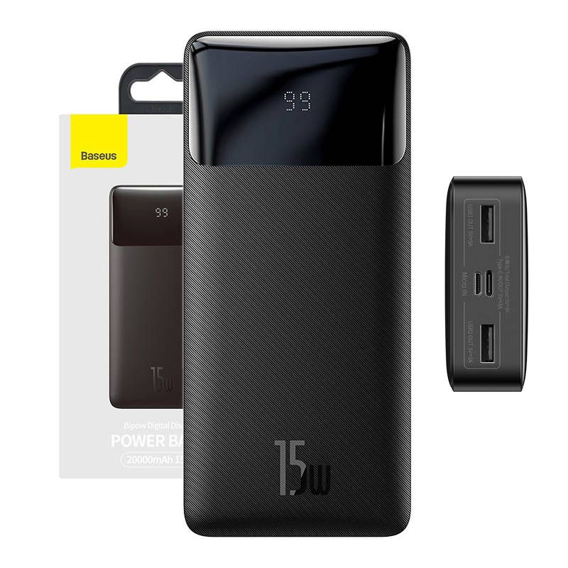 Baseus Bipow 20000mAh PowerBank Black