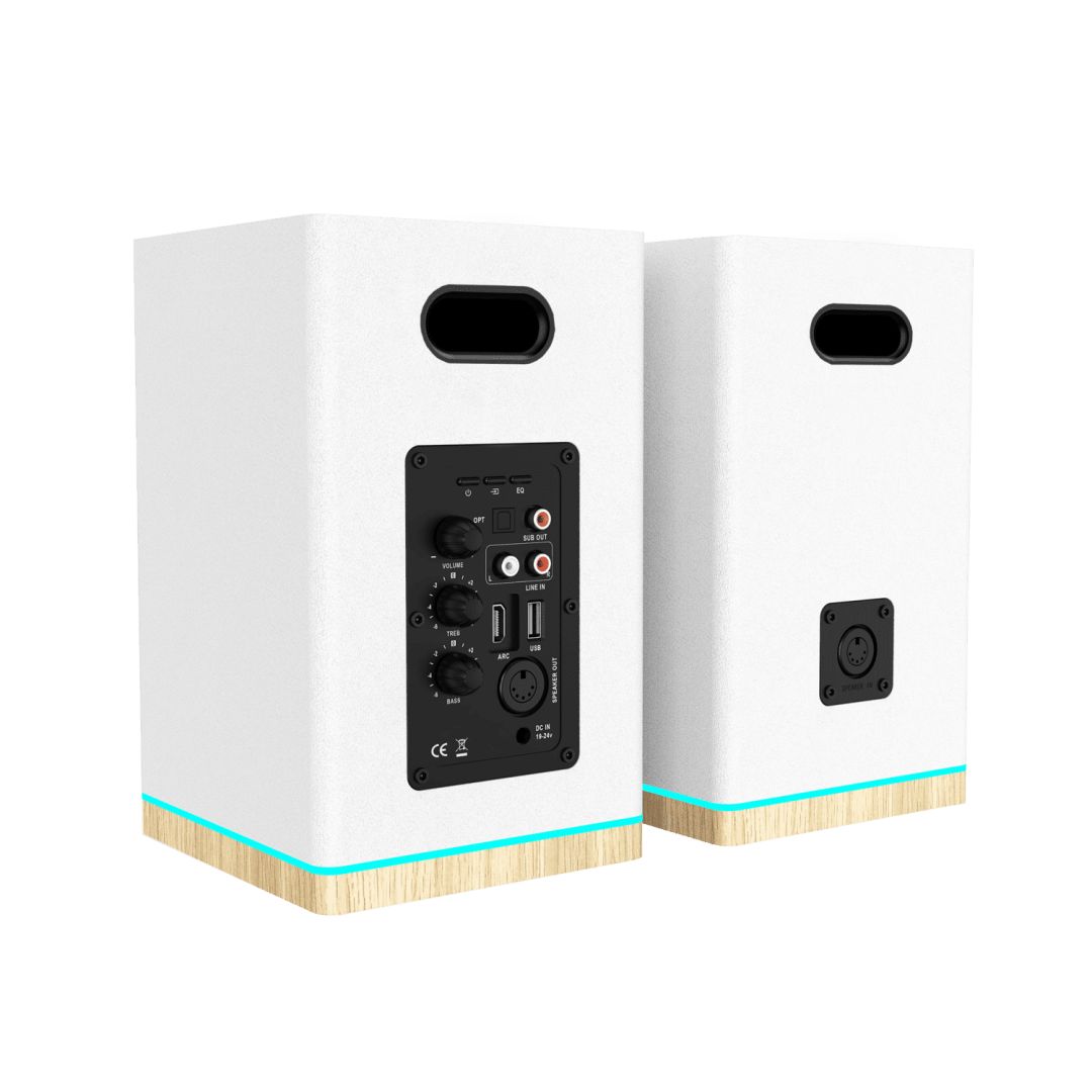 Blaupunkt BS60WH LED Bluetooth Speaker White