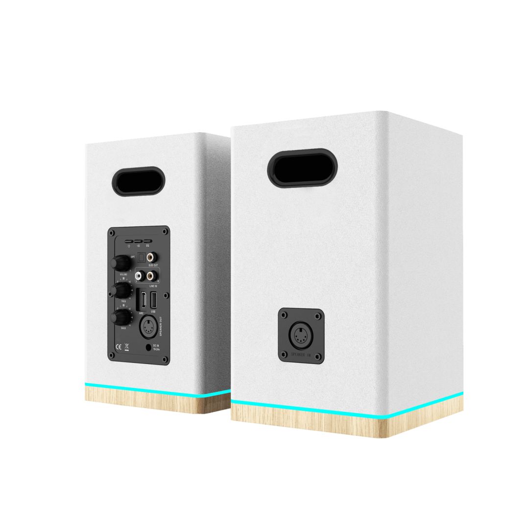 Blaupunkt BS60WH LED Bluetooth Speaker White